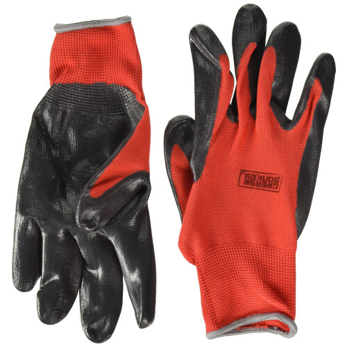 Grease Monkey General Purpose Nitrile Coated Work Gloves, Size Large, 15 Pack