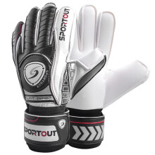 Sportout m?lmandshandsker m?lmandshandsker med Fingersave Fodboldhandsker ?ndbare fodboldm?lmandshandsker 4 mm Latex til b?rn, ungdom og voksne (