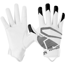 Cutters Rev Receiver-Handschuhe, Wei?, 4.0
