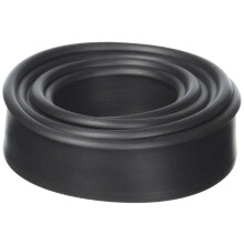 CRL Zwarte Halfronde "T" type douchedeur bodemafdichting en veeg - 36 inch lang