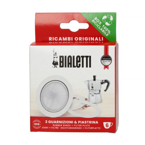 Bialetti Bialetti Ersättningspackning & Filter för 6 Koppars Espresso Maker