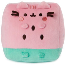 GUND Pusheen Vattenmelon Plush, Kattgosedjur för 8 år och uppåt, Rosa/Grön, 6"