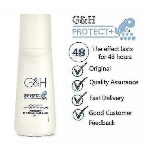 X 3 Bottle Gh Protect+ Deodorant Anti-perspirant Roll-on Size 100 Ml. 1