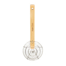 Helens Asian Kitchen Spider Strainer, sietovina z nehrdzavej cej ocele s pr rodnou bambusovou rukov tou, 5-palcov ko k na cedn k