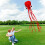 Hengda Kite Software Octopus Flyer Kite com cauda longa colorida para crian   as de 31 polegadas de largura x 157 polegadas de comprimento vermelho 5