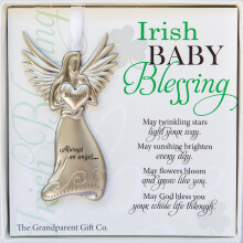 O presente do av    Irlanda Beb    B   n      o Anjo - Presente de beb    irland   s para menina ou menino