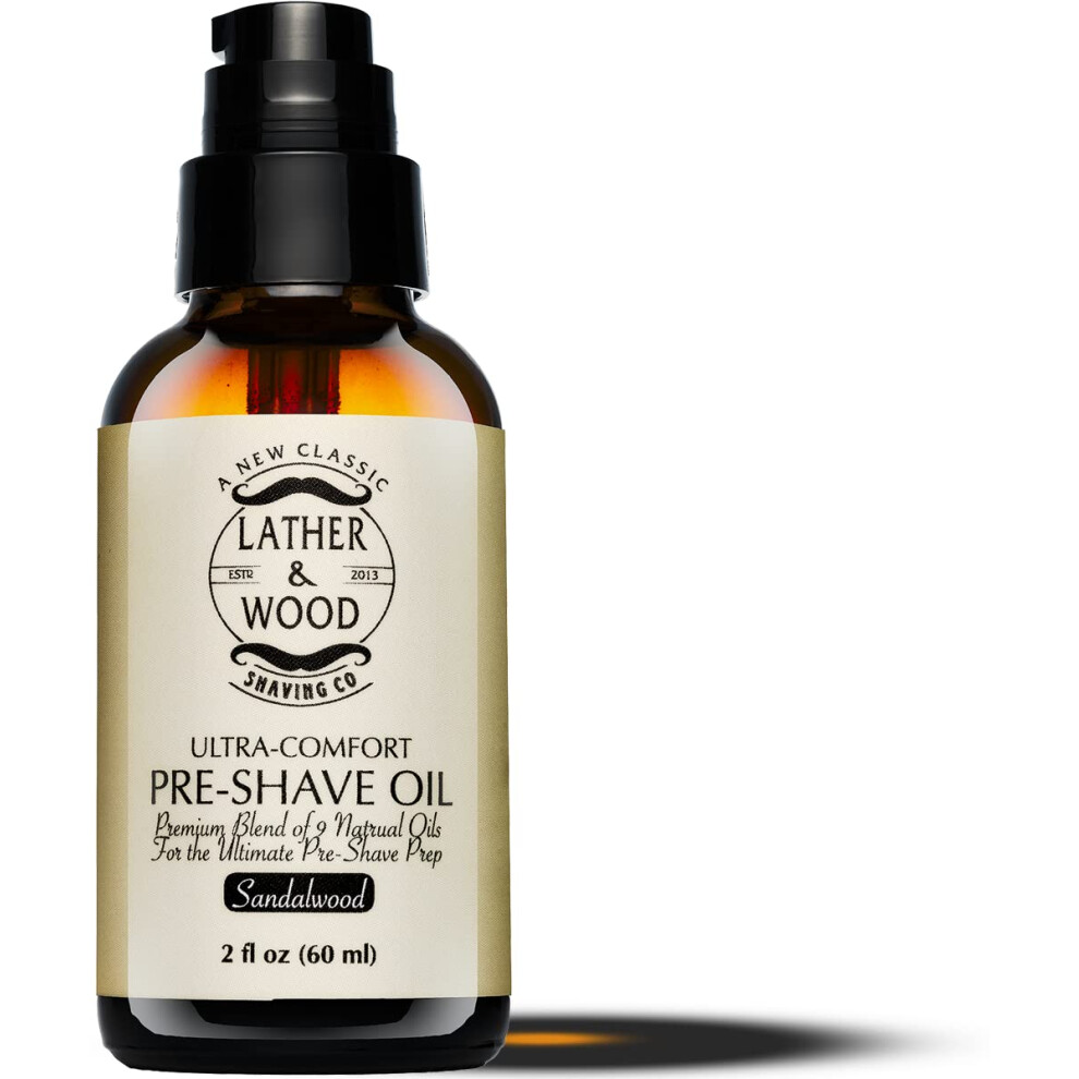 Best PreShave Oil  Sandalwood  Premium Shaving Oil for Effortless Smooth Irritationfree Shave. 2 Oz