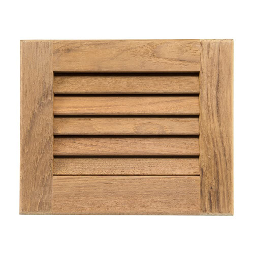 Whitecap 60712 Teak Louvered Insert - 7-1/2" x 9-1/8" x 3/4" 2