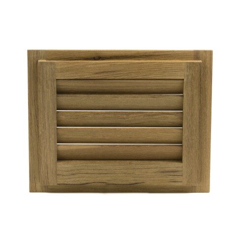 Whitecap 60712 Teak Louvered Insert - 7-1/2" x 9-1/8" x 3/4" 1