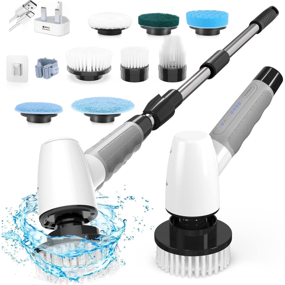 OPENED NEVER USED Adamantite Electric Spin Scrubber,Cleaning Brush Scrubber for Home,400RPM/Mins-8