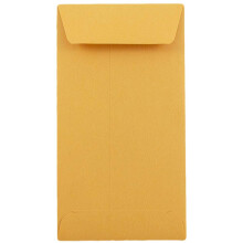 JAM PAPER #7 Coin Business Envelopes - 3 1/2 x 6 1/2 - Brown Kraft Manila - 50/Pack