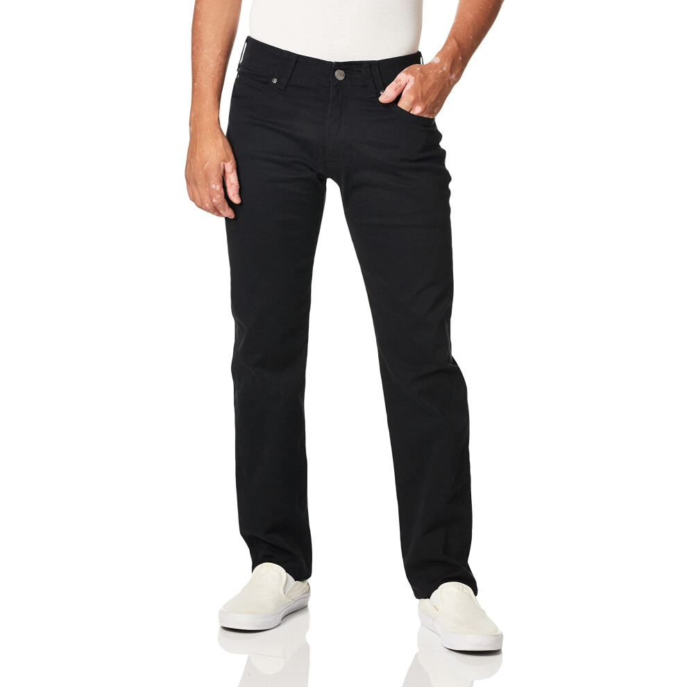 Jean slim droit Lee Extreme Motion pour homme, noir, 31 l x 32 L