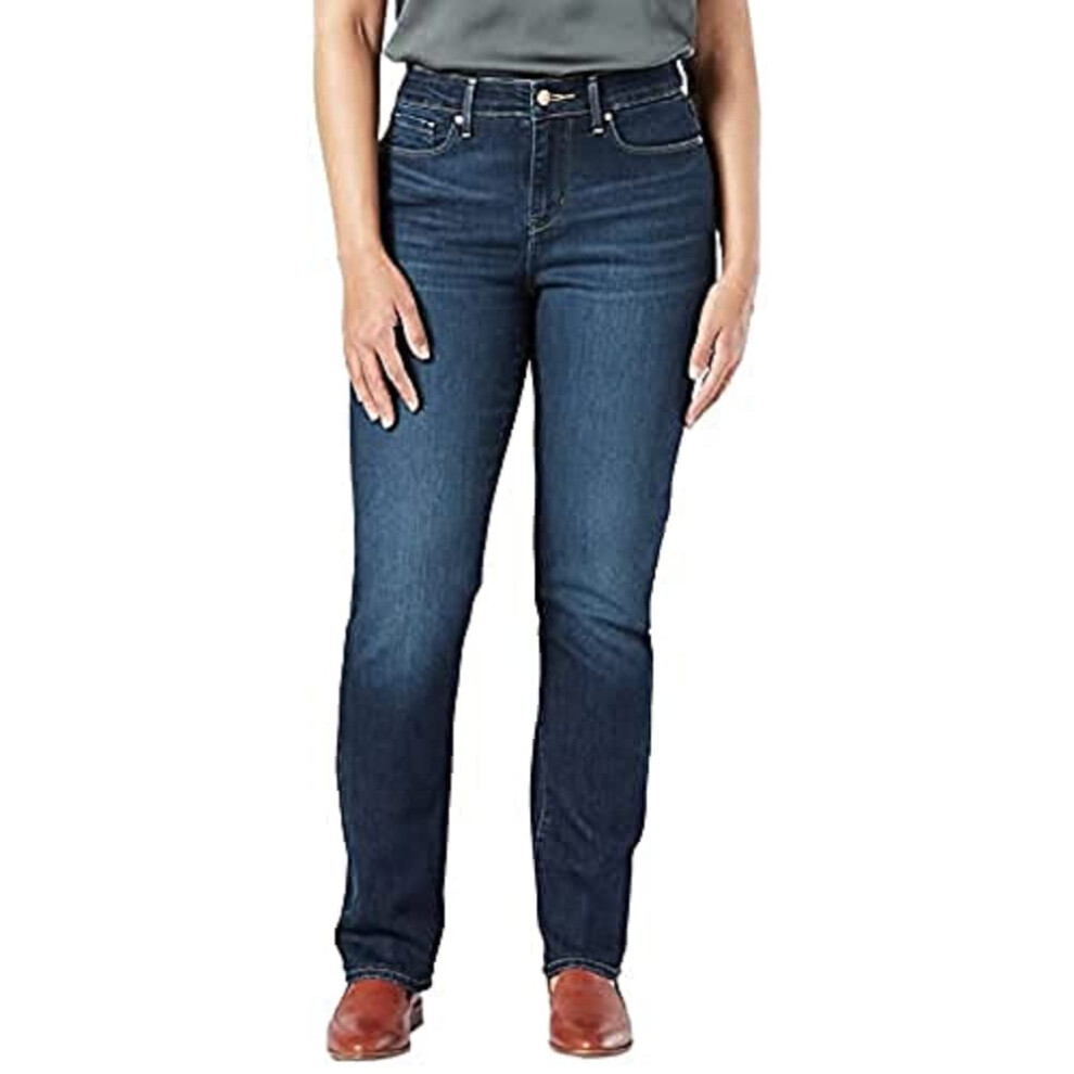 Jean droit moderne pour femme Signature by Levi Strauss & co. Gold Label (disponible en grande taille), (nouveau) Angel Island, 6 Long