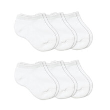Jefferies Socks Baby Girl Unisex Recin nacido Sport sin costura Medio Cushion Low Cut 6 Pack White 0-3 meses EE. UU.