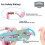 Joystar Little Daisy Bike de 14 polegadas de 14 polegadas por 3 4 5 anos Girls With Handbrake Children Princess Biciclo 4
