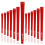 Ensemble de 13 poign?es de golf Karma Velour Red Midsize (+1/32 Oversize) 1