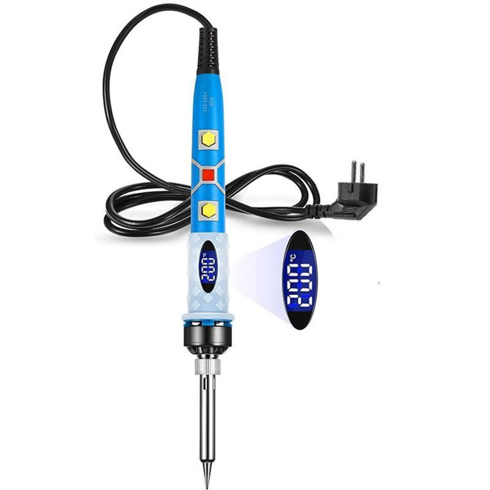 (blue, EU Plug & 220V) 80w Soldering Iron Gun 220v 110v Soldering Welding Iron Tools With On-off Switch