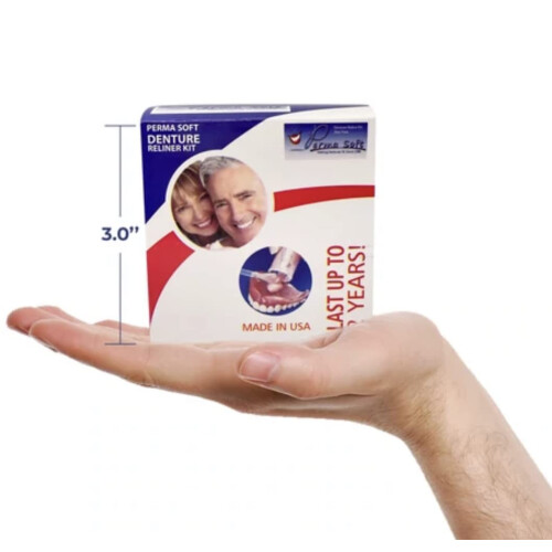 Perma Soft Kunstgebit Reline Kit- 2 Dozen (relinet 4 kunstgebitten) 1