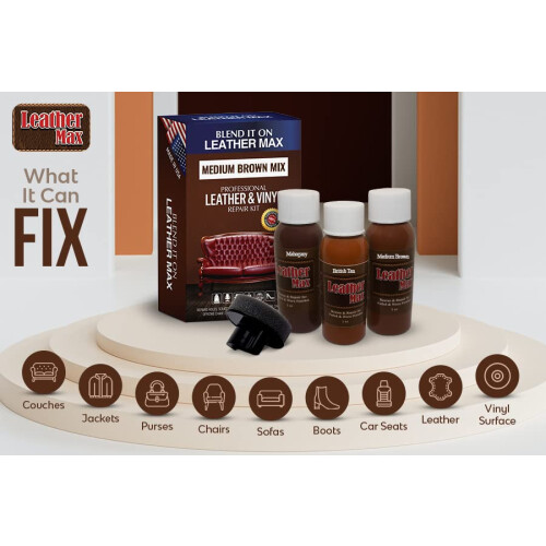 Kit di riparazione e rifinitura rapida Leather Max Quick Blend Restore Sofas Reco 2