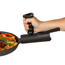 Pan Buddy - Vertik lny dr iak na rukov t panvice - Prid va p kov efekt a oporu - Ulahcuje zdv hanie ta k ho riadu! (Cierny)