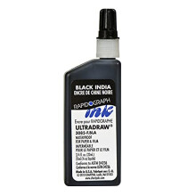 Koh-I-Noor Ultradraw inkt op pigmentbasis 0,75 ounce fles zwart (3085F.BLA)