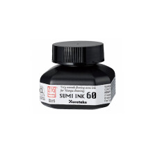 Kuretake Zig Cartoonist Sumi Ink 60ml Bottle - Black