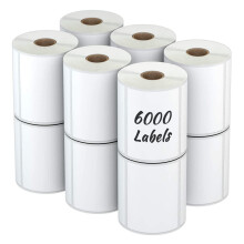 Labelebal 12 rollen 4"" x 3"" Direct Thermal Label (101mm x 76mm) Multi