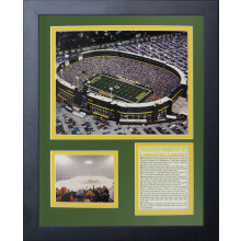 Legendes sterven nooit Green Bay Packers Old Lambeau Field ingelijste fotocollage, 11x14 inch (11488U)