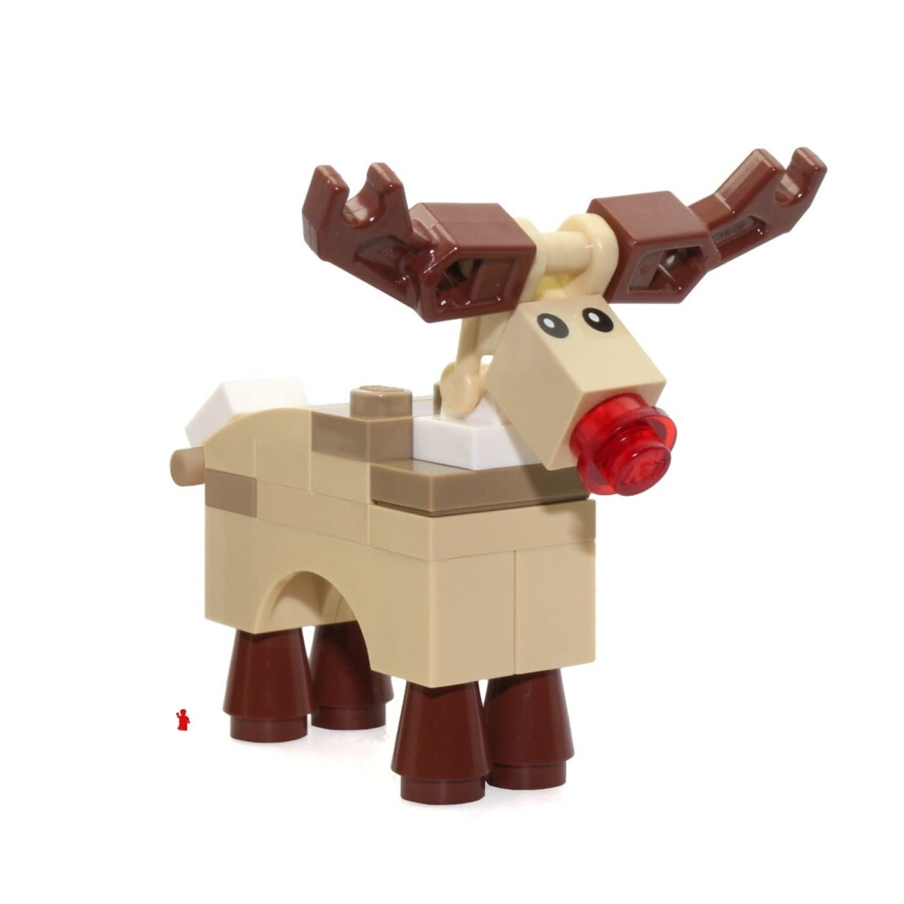 Lego Holiday Minifigure Animal - Reindeer (Rudolph With Red Nose) 10245
