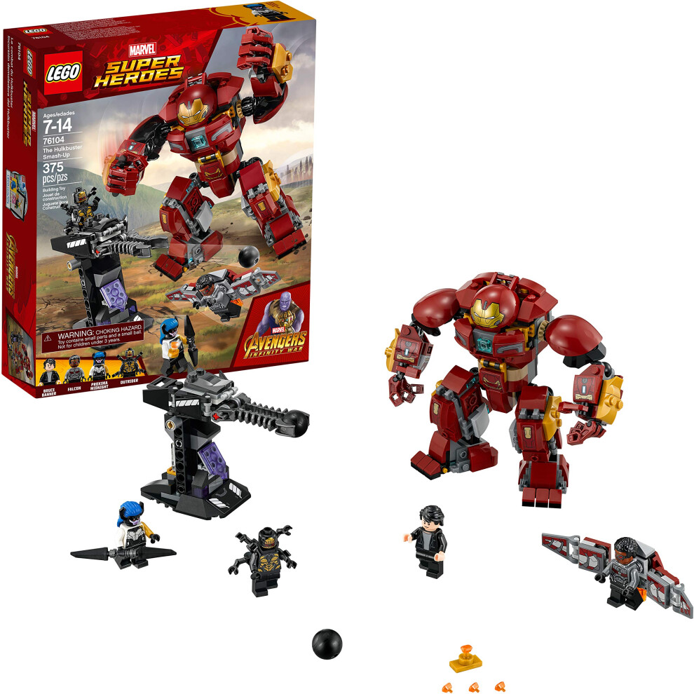 El Kit De Construcci N Lego Marvel Super Heroes Avengers: Infinity War The Hulkbuster Smash-Up 76104 Incluye Figuras De Proxima Midnight Outrider-image