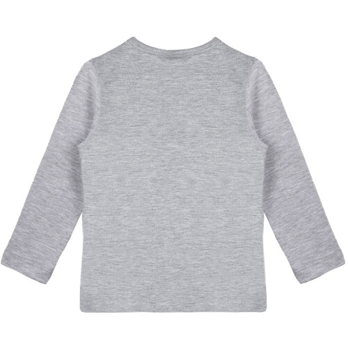 Lilax M?dchen T-Shirt Basic Langarm Rundhals Baumwolle 5 Grau 2
