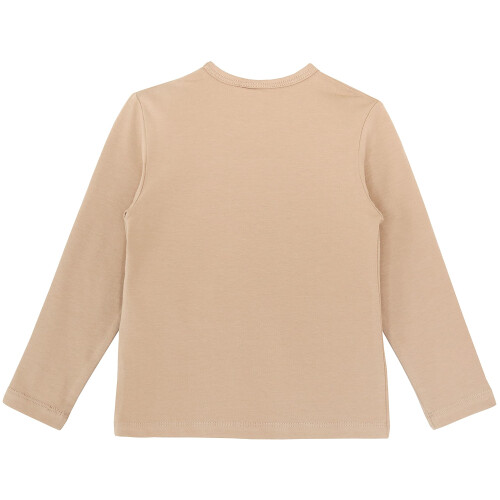 Lilax M?dchen T-Shirt Basic Langarm Rundhals Baumwolle 8 Beige 2
