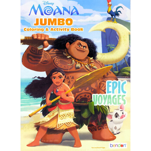 Βιβλίο Ζωγραφικής & Δραστηριοτήτων Disney Moana με Αυτοκόλλητα Moana 1