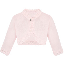 Lilax Baby-M?dchen Strick Langarm Knopfverschluss Bolero Strickjacke Shrug 12?18 Monate Rosa