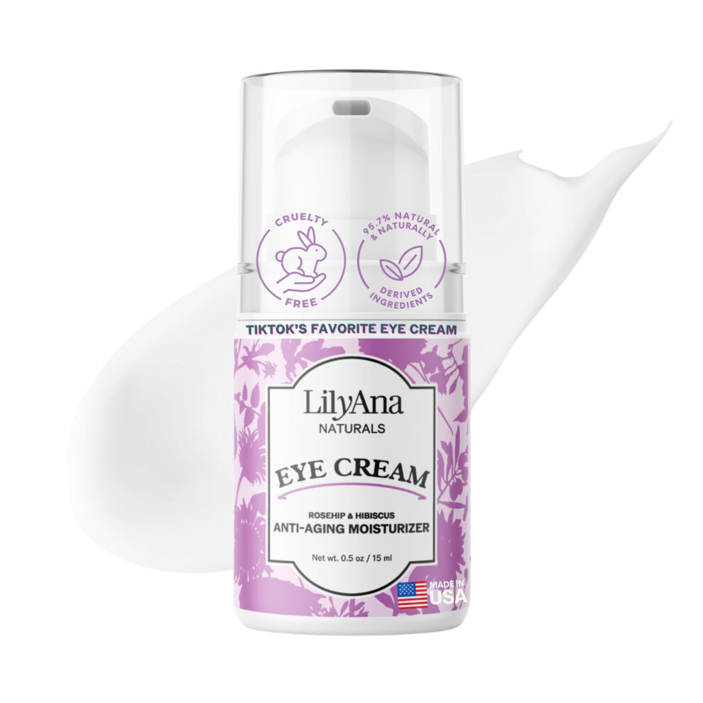 LilyAna Naturals Eye Cream - Eye Cream for Dark Circles and Puffiness