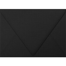 LUXPaper A6 Φάκελοι Προσκλήσεων με Κοντό Καπάκι 4 3/4" x 6 1/2" Μαύρο Λινό 50 Τεμ
