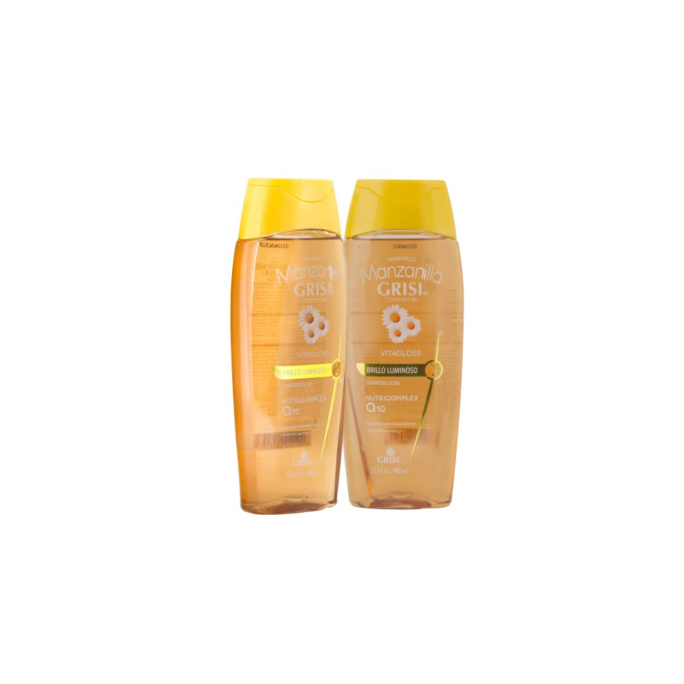 Manzanilla Grisi Cleansing Shampoo With Chamomile Extract 2 Pack 13.5 Fl Oz Bottles