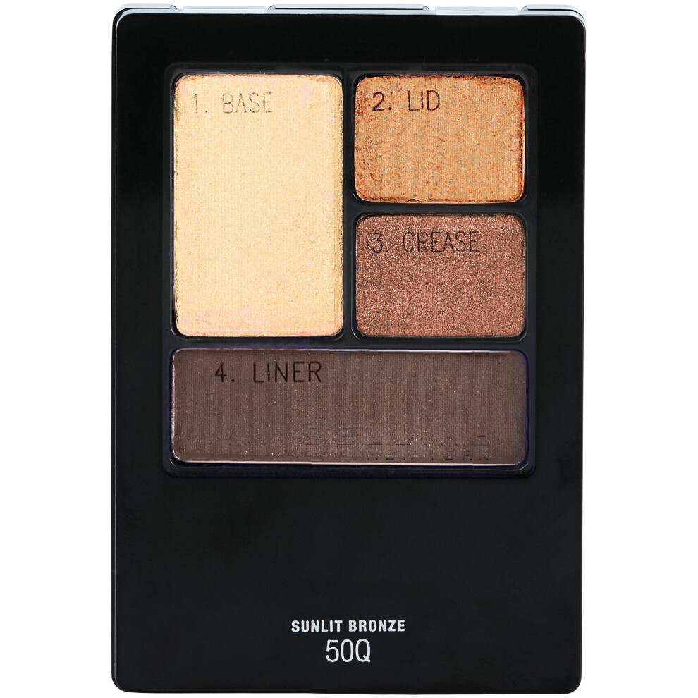 Maybelline New York Expert Wear Eyeshadow Quads, Sunlit Bronze, 017 oz
