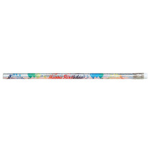 Moon Products Award blyanter - pakke med 12 - Tillykke med f?dselsdagen fra din l?rer - 7500B s?lv