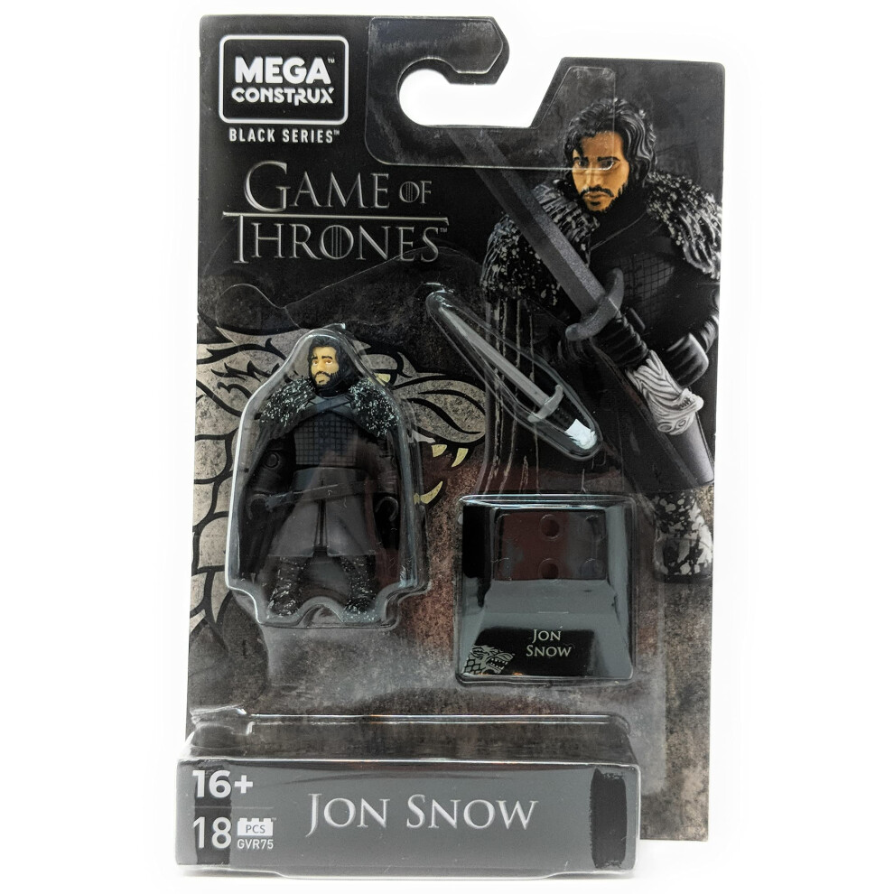 Mega Construx Black Series Game Of Thrones Jon Snow Figura, GVR75-image