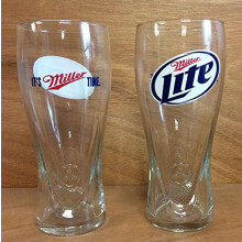 Miller Lite It's Miller Time Signature Bier-Pintglas