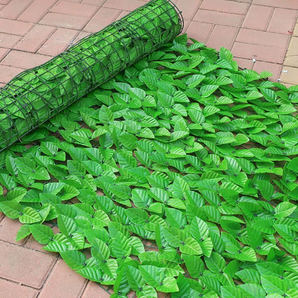 (light green rose) Privacy Screen Panels Rattan Home Decoration Garden Plant Fence Artificial Green Leaf Outdoor Hedge