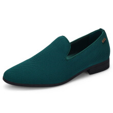 UUBARIS Herr Loafers Dress Skor Slip On Driving Skor Mörkgrön Storlek 8