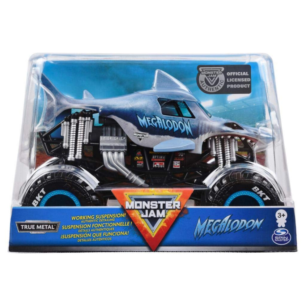 Monster Jam, Offici?Le Megalodon Monster Truck, Die-Cast Voertuig, Schaal 1:24-image