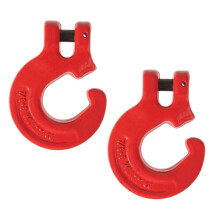 Mytee Products 5/16"" Crochet de cha?ne d'exploitation foresti?re G80 2 tonnes 4500 lb WLL (paquet de 2)