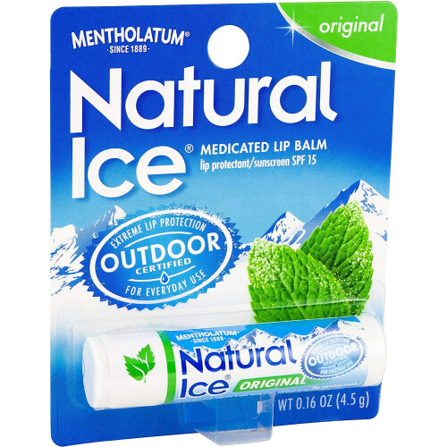 Protector labial/protector solar medicado Natural Ice FPS 15 Original 48 unidades
