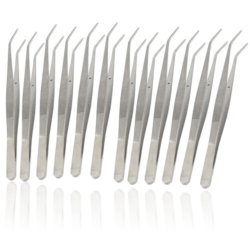 OdontoMed2011 ΣΕΤ 12 EA ΠΛΗΡΩΝ COTTON DRESSING PLIERS 6" ΟΔΟΝΤΙΑΤΡΙΚΑ ΕΡΓΑΛΕΙΑ ΑΠΟ ΑΝΘΡΑΚΙΣΤΟ ΧΑΛΥΒΑ