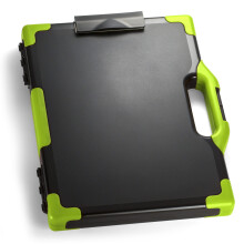 Officemate Carry All Klemmbrett-Aufbewahrungsbox, Letter/Legal-Gre, Schwarz und Grn (83325)