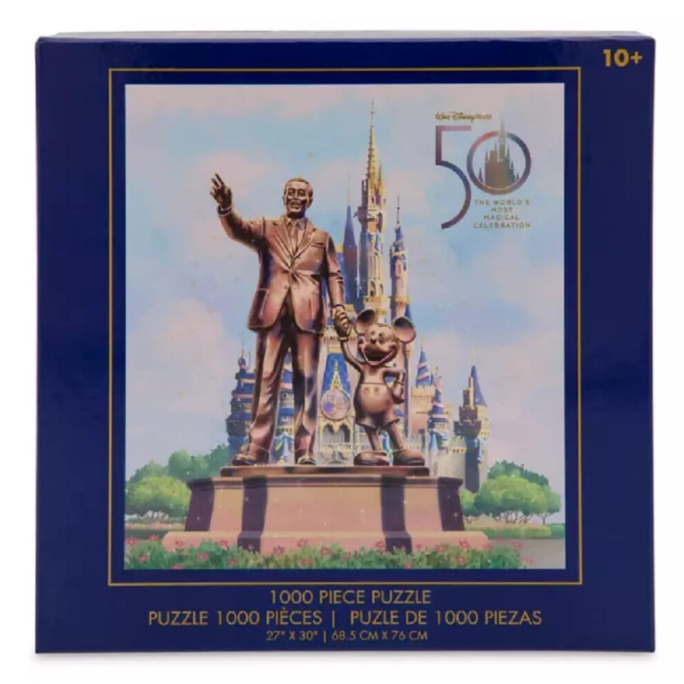 Ornamentos Walt Disney e Mickey Mouse '' Partners '' Puzzle - Walt Disney World 50th Anniversary
