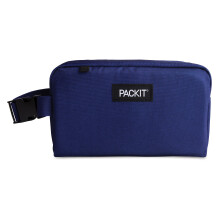 PackIt Freezable Snack Box True Blue Gemaakt met EcoFreeze-technologie Opvouwbaar Herbruikbaar Ritssluiting met Gesp Handvat D